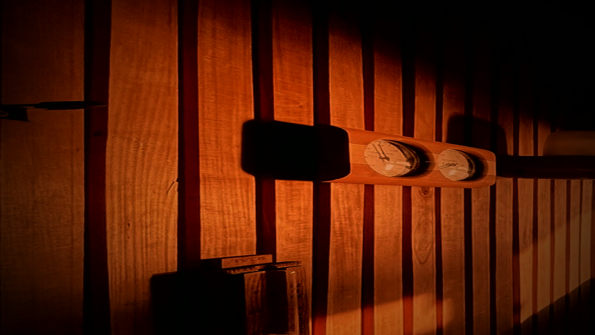 Private cedar sauna inside the Private Wellness room